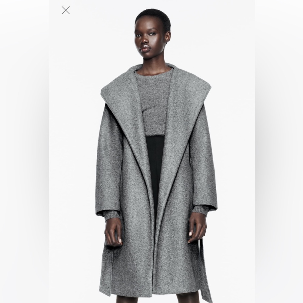Zara Soft Hooded Coat